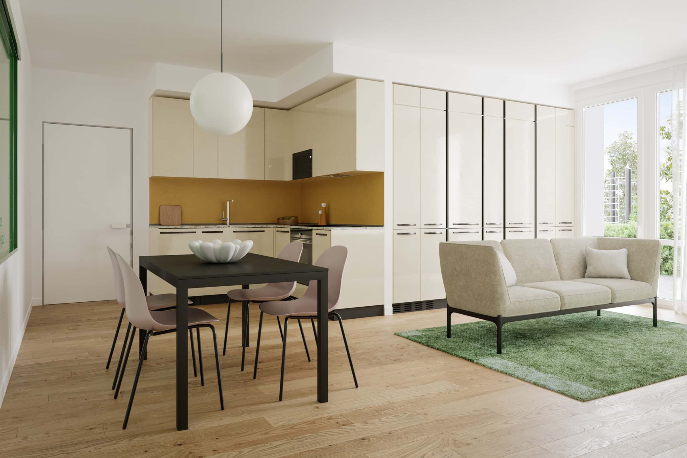 Room with shared bathroom