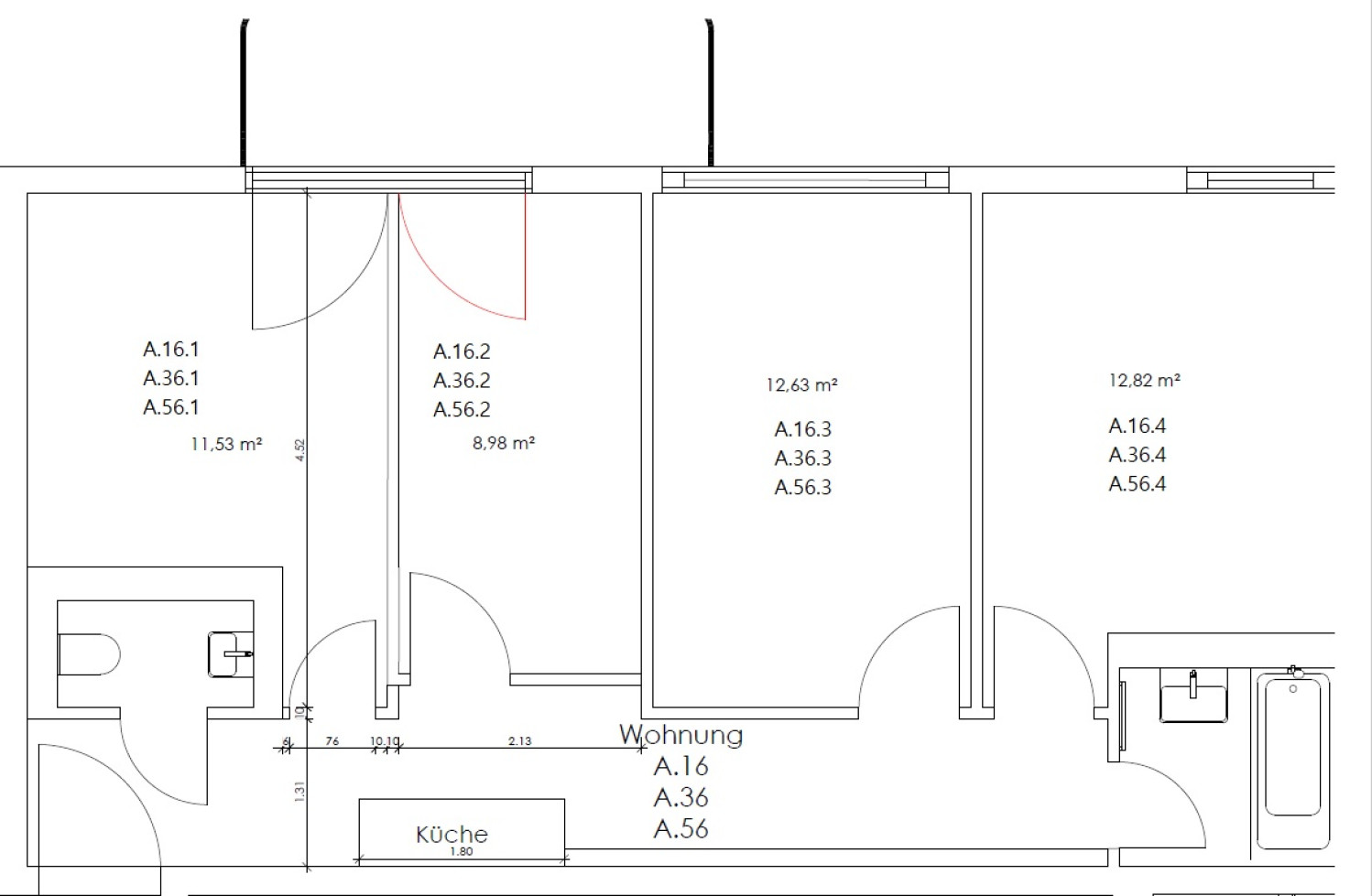 Zimmer in der Nazarethkirchstraße 51 (Aufgang A)
