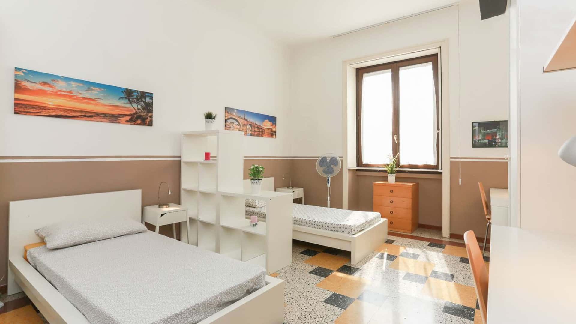 via degli imbriani 20 p1  shared room d1 - bed b
