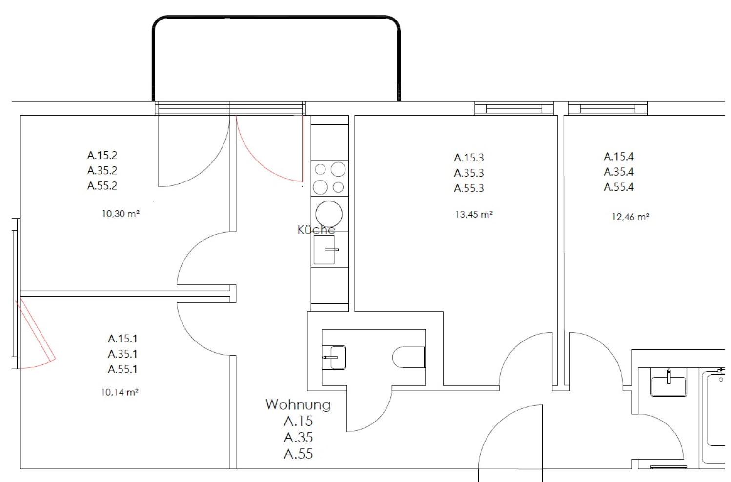 Zimmer in der Nazarethkirchstraße 51 (Aufgang A)