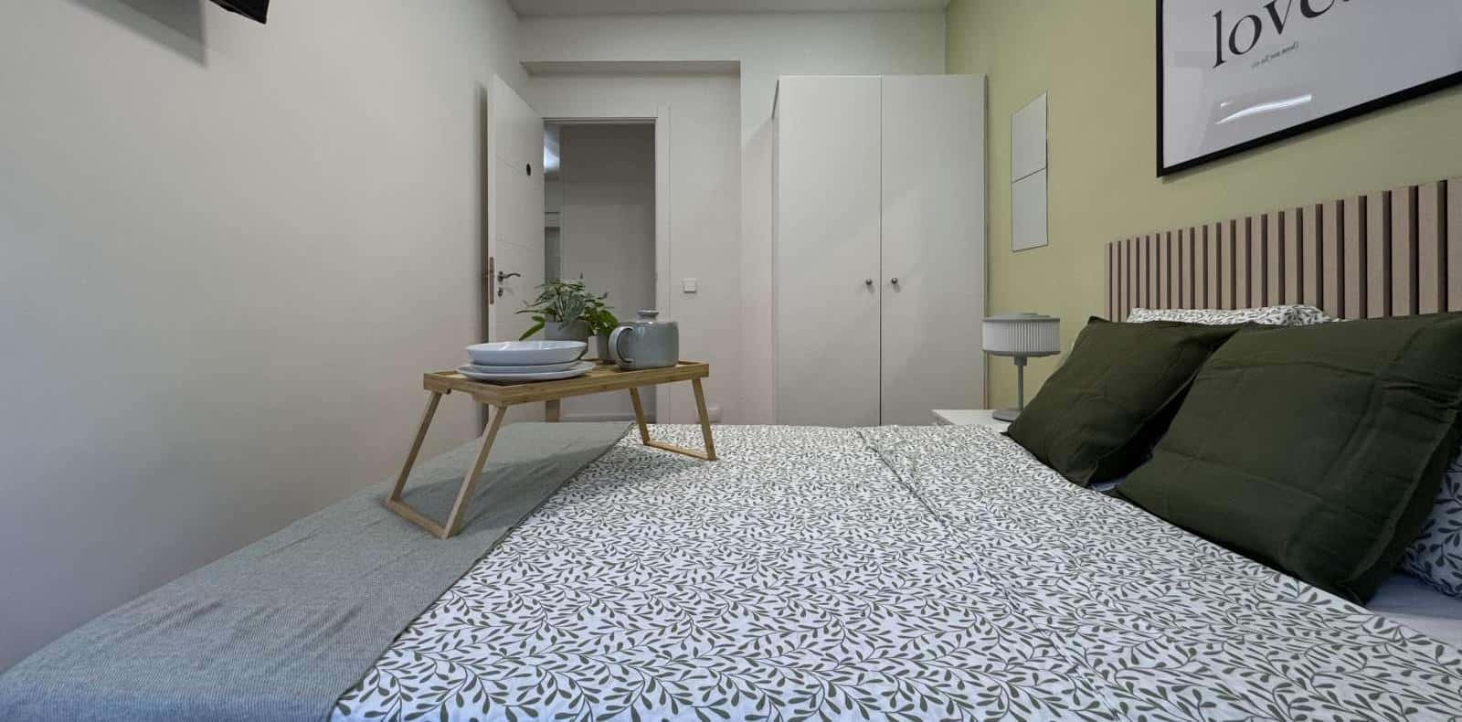 Double bed in Beautiful rooms for rent in shared apartment