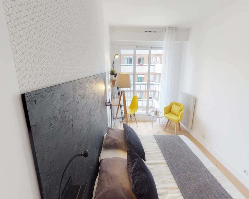 Chambre dans le rue des Morillons