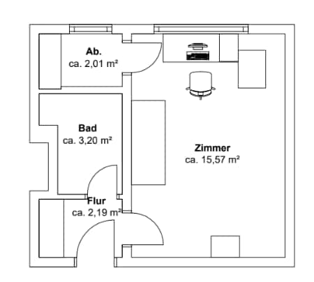 Apartment in Schwarzwaldstraße, Frankfurt am Main for 35 m² - Photo 4