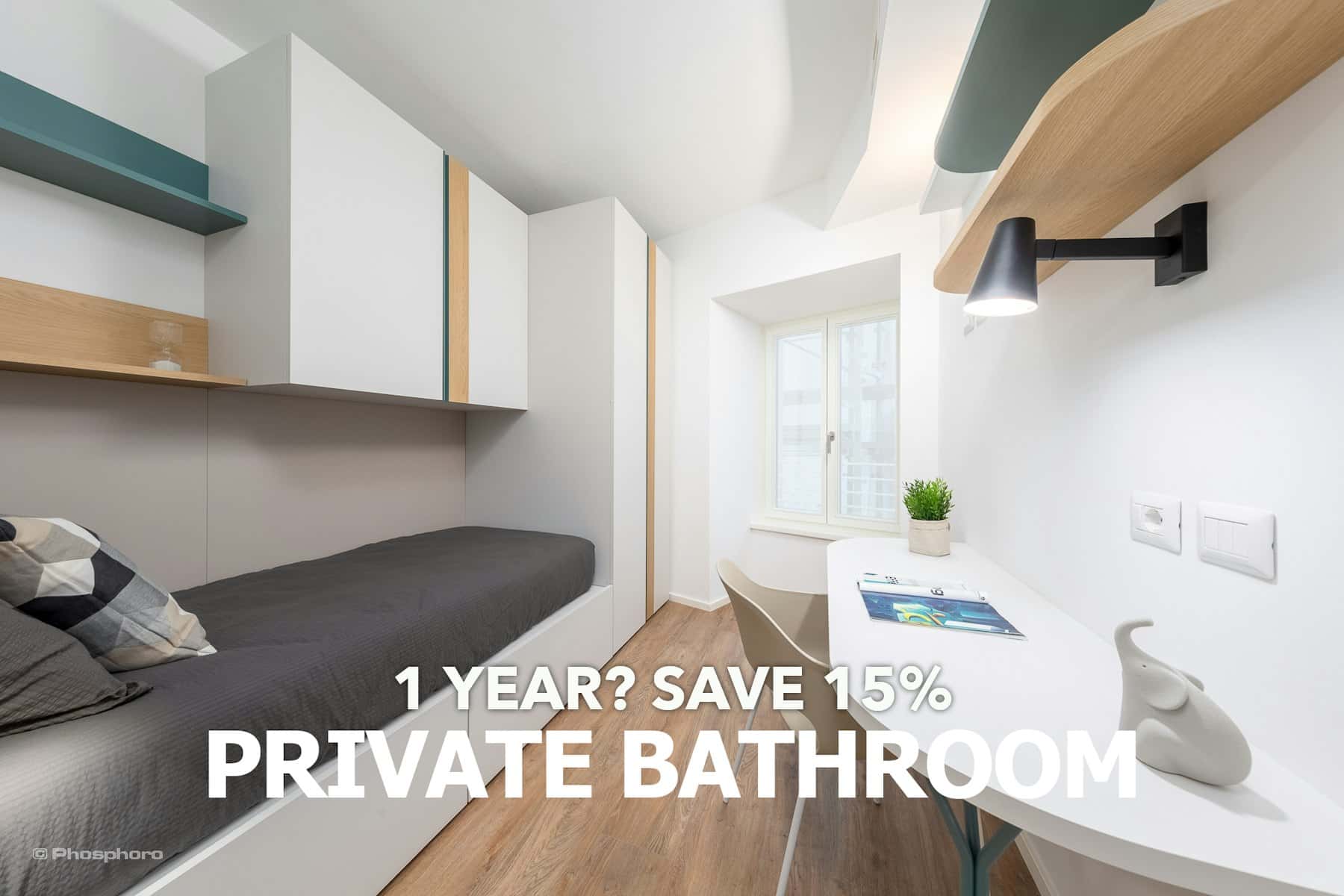 Quarto para 120 m² com 8 quartos