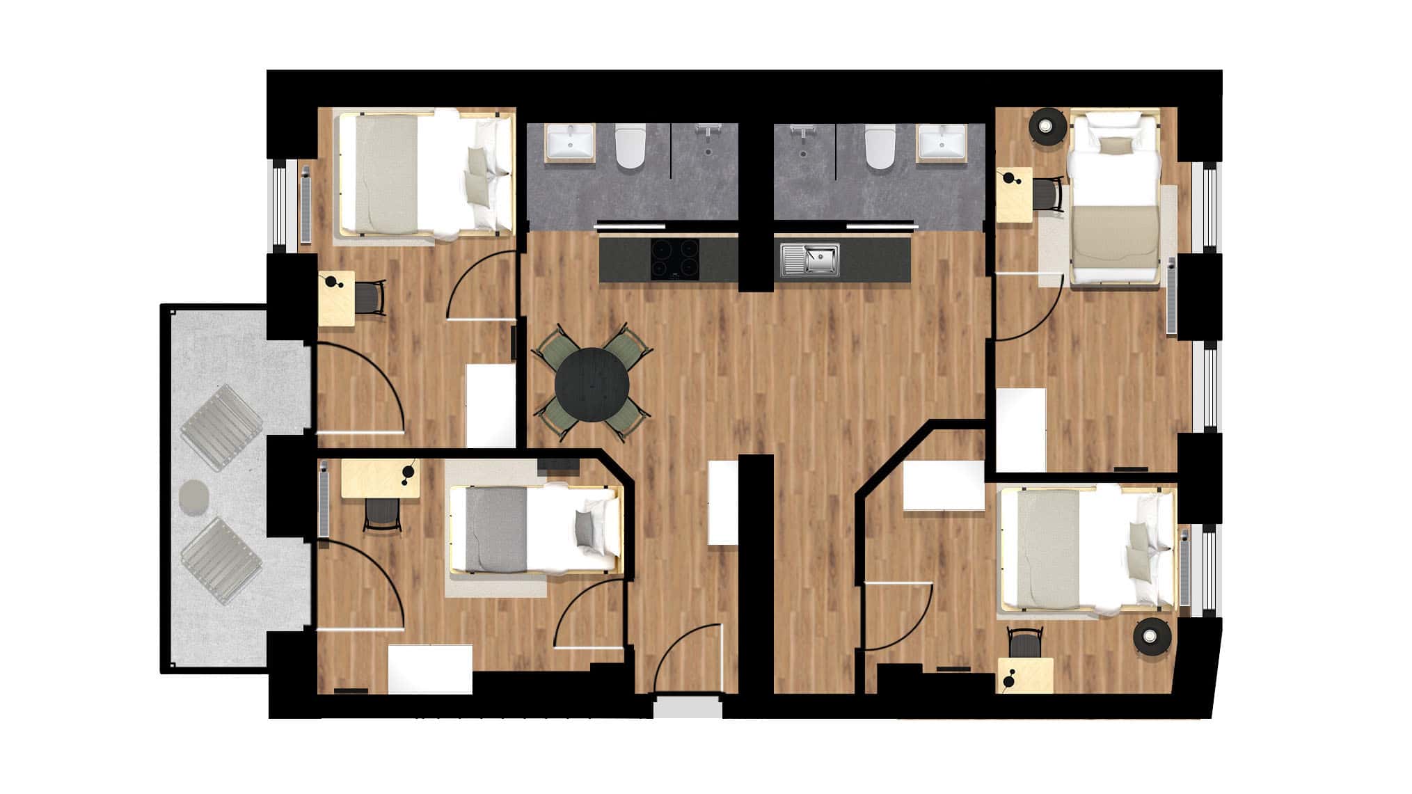 Zimmer in der Sickingenstrasse -