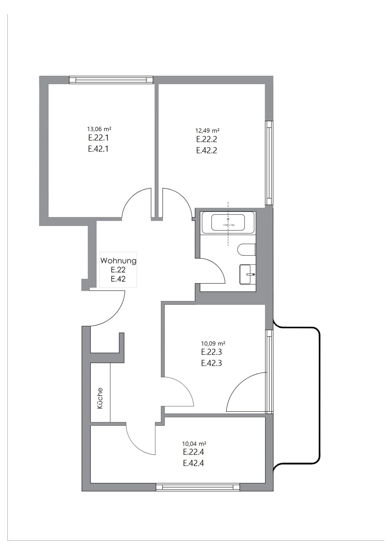 Zimmer in der Nazarethkirchstraße 51 (Aufgang E)