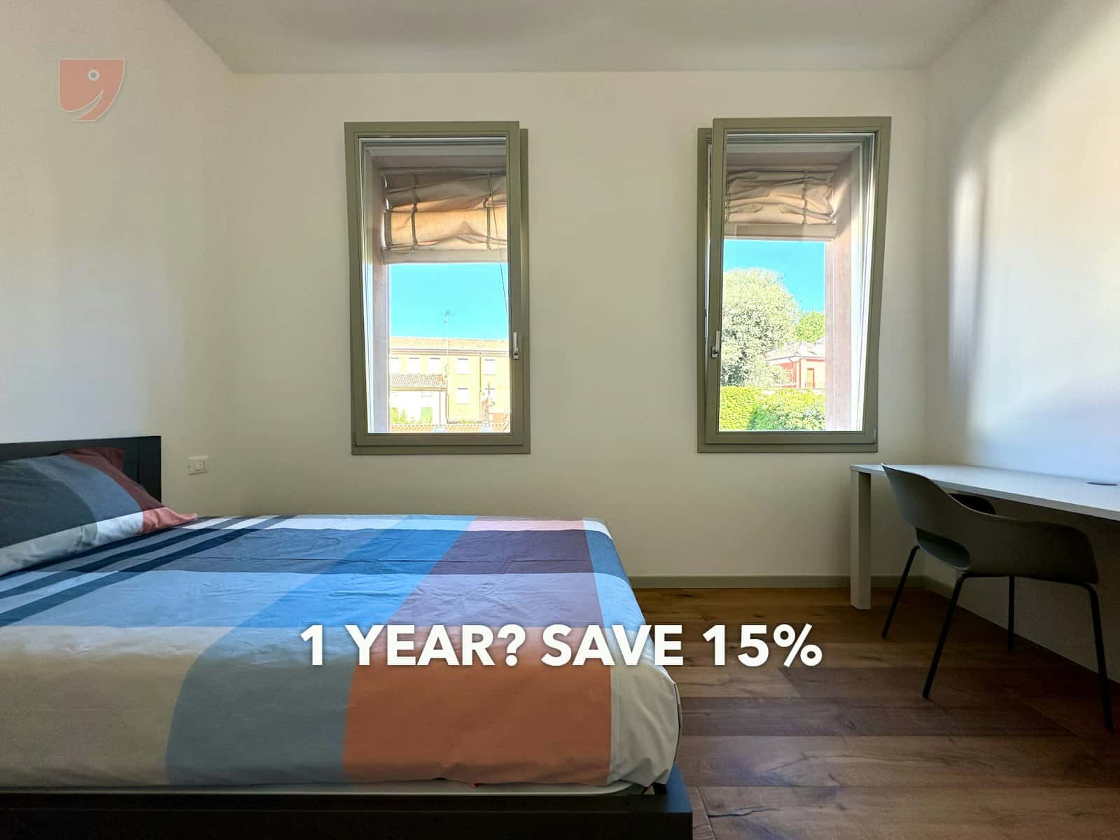 Room in Via Montebello, Ferrara for 37 m² with 2 bedrooms