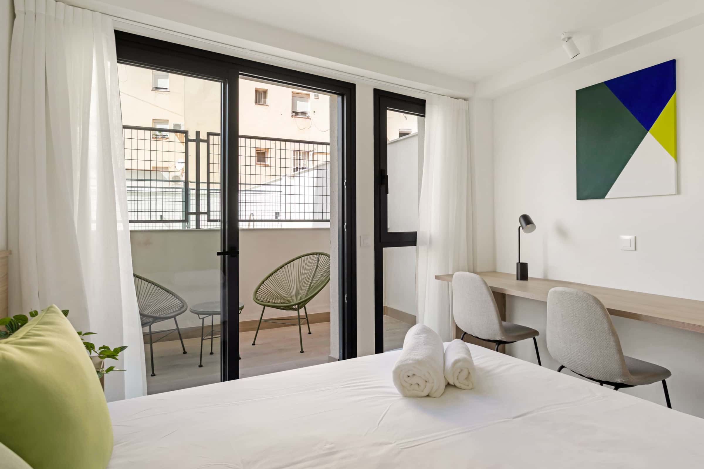Double room with terrace  with private bathroom for two people