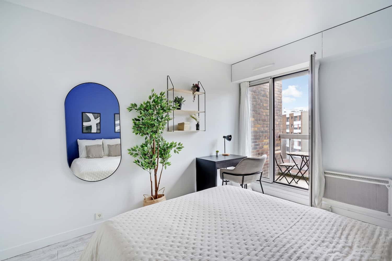 Move into this room with a balcony