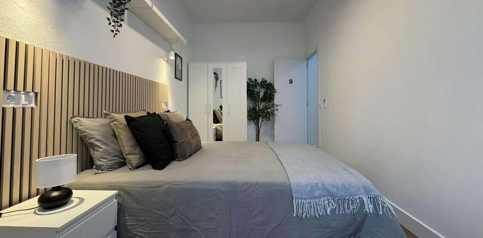 Double bed in