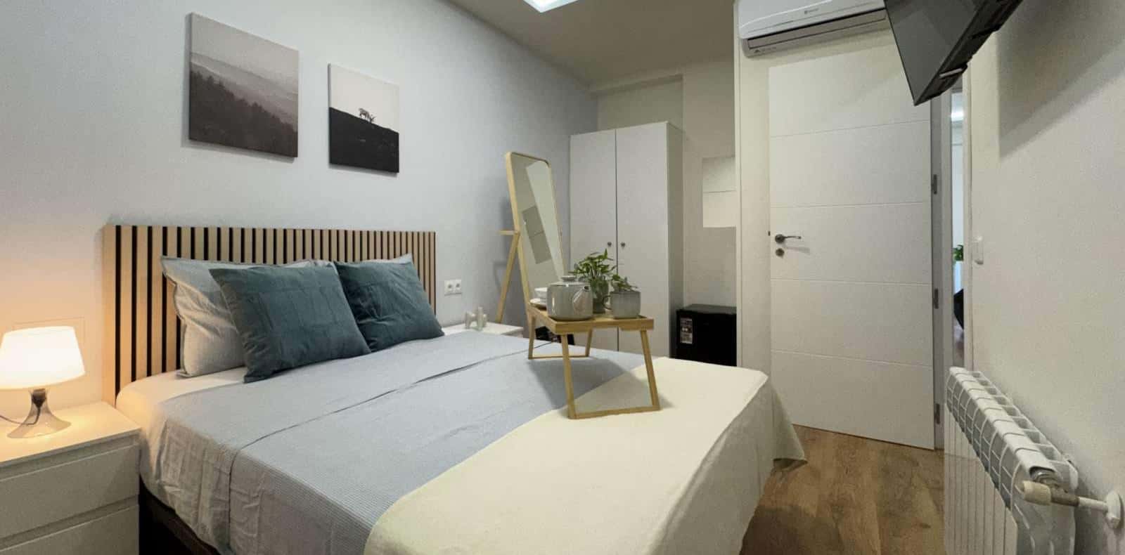 Double bed in Beautiful rooms for rent in shared apartment
